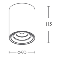 Parlama Önleyici Gömme Spot MS809008-01